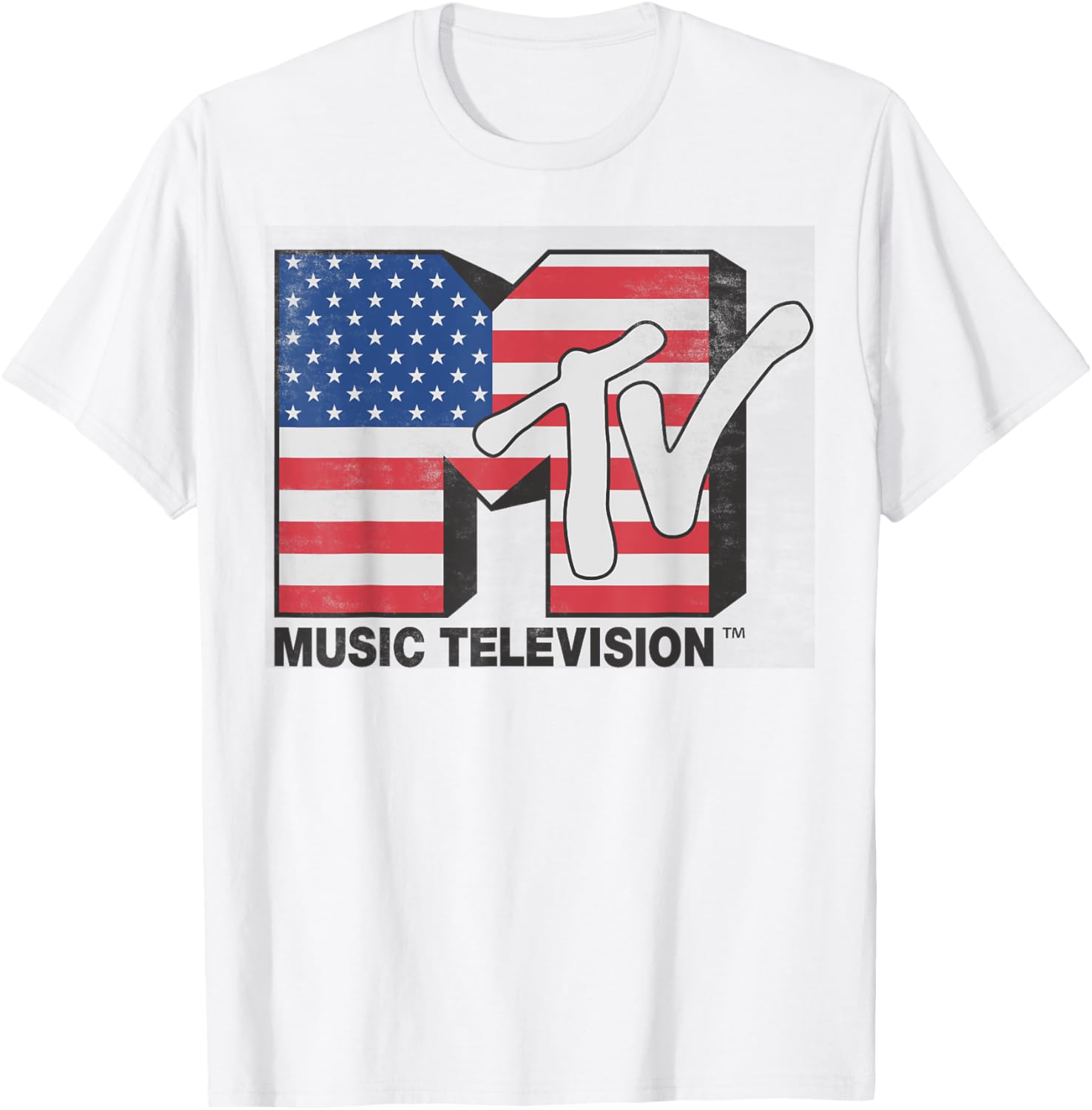Mtv American Flag Stars And Stripes Logo