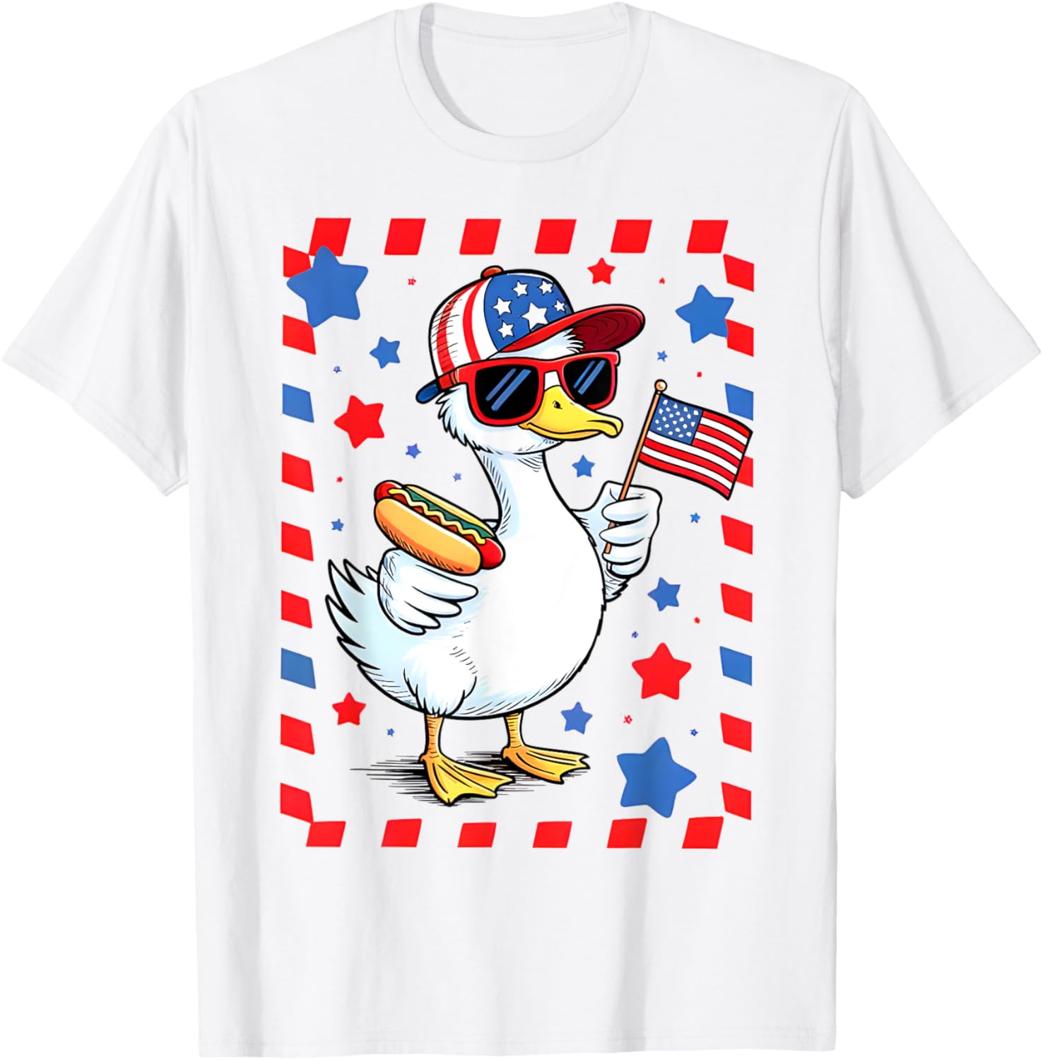 Cute America Goose 4Th Of July Toddler Us Flag Patriotic Boy