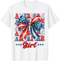 4Th Of July American Girl Coquette Usa Flag Patriotic Kids