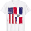 Dominican Republic American Flag Men Women Hispanic Heritage