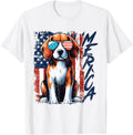 Merica Beagle American Flag Patriotic Sunglasses Freedom