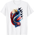Jets Patriotic Usa Flag Fighter Jets Bald Eagle 4Th Of July