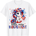 Miss Independent Unicorn 4Th Of July Fireworks Usa Flag Girl