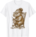 Knitting Capybara Funny Cozy Design for Yarn Lovers