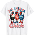 All American Chick Retro 4Th Of July Patriotic Usa Chicken
