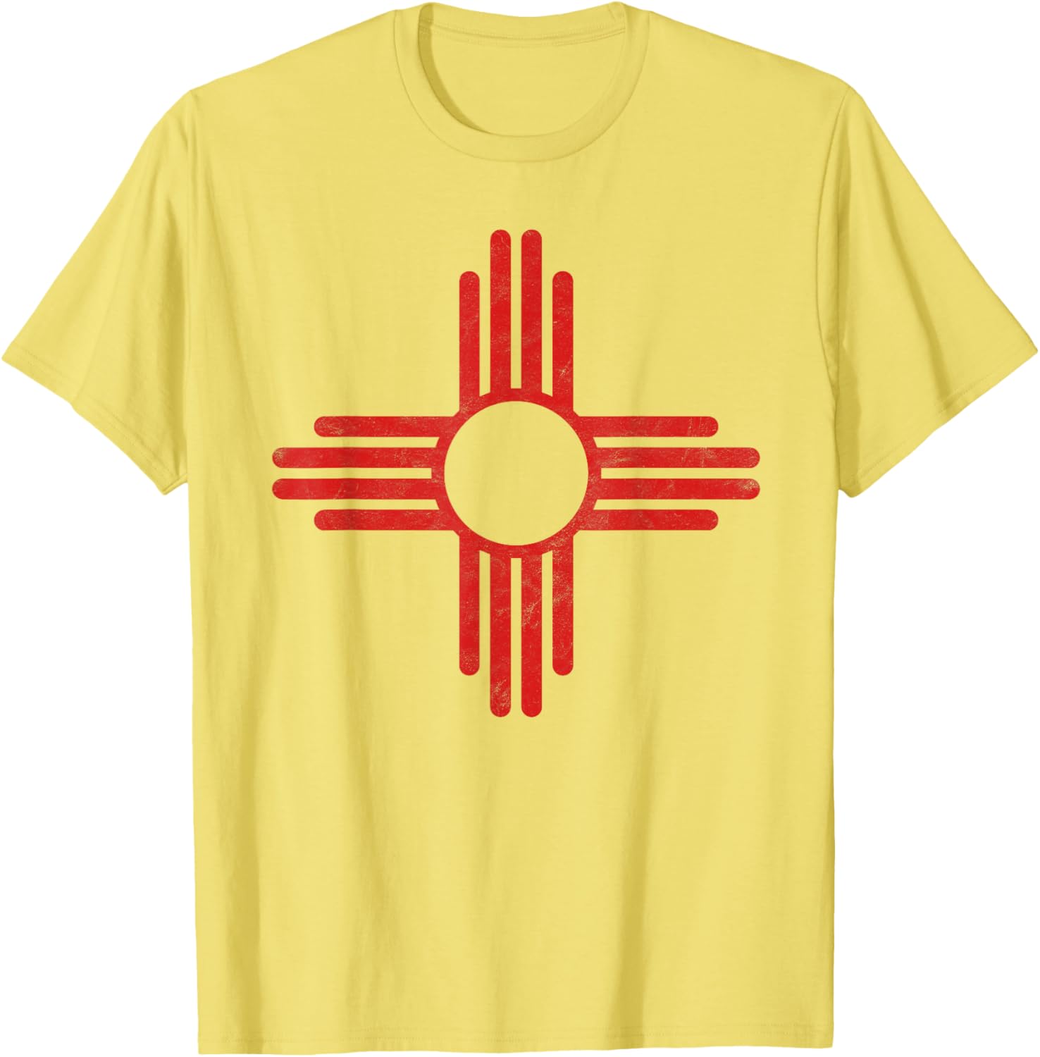 Vintage New Mexico Flag Zia Sun Retro Distressed