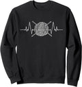 Yarn T-Shirt Crochet Tshirt Applique Tee Heartbeat Gift Sweatshirt
