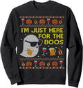 Funny Here for the Boos Sweatshirt Ugly Halloween Sweater Sweatshirt