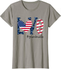 Love Grandma Life American Flag Shirt 4Th Of July T Shirt