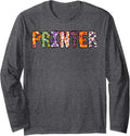 Funny Printer Halloween Costumes Men Woman Matching Long Sleeve