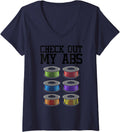 Womens Funny 3D Printing Designs Men Women Abs Printer Filament V Neck