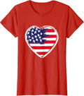Heart Us Flag 4Th Of July Patriotic American Stars Stripes