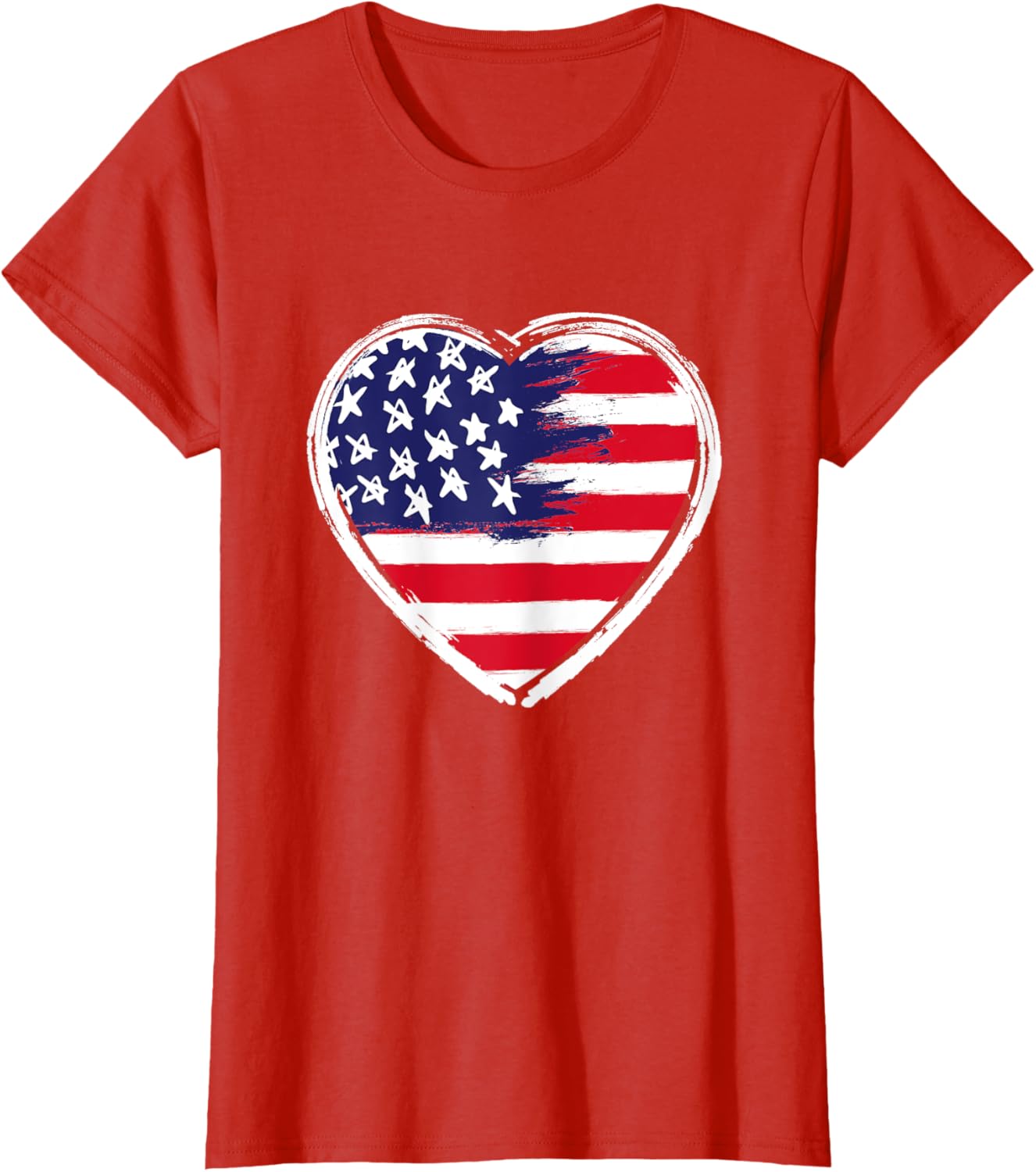 Heart Us Flag 4Th Of July Patriotic American Stars Stripes