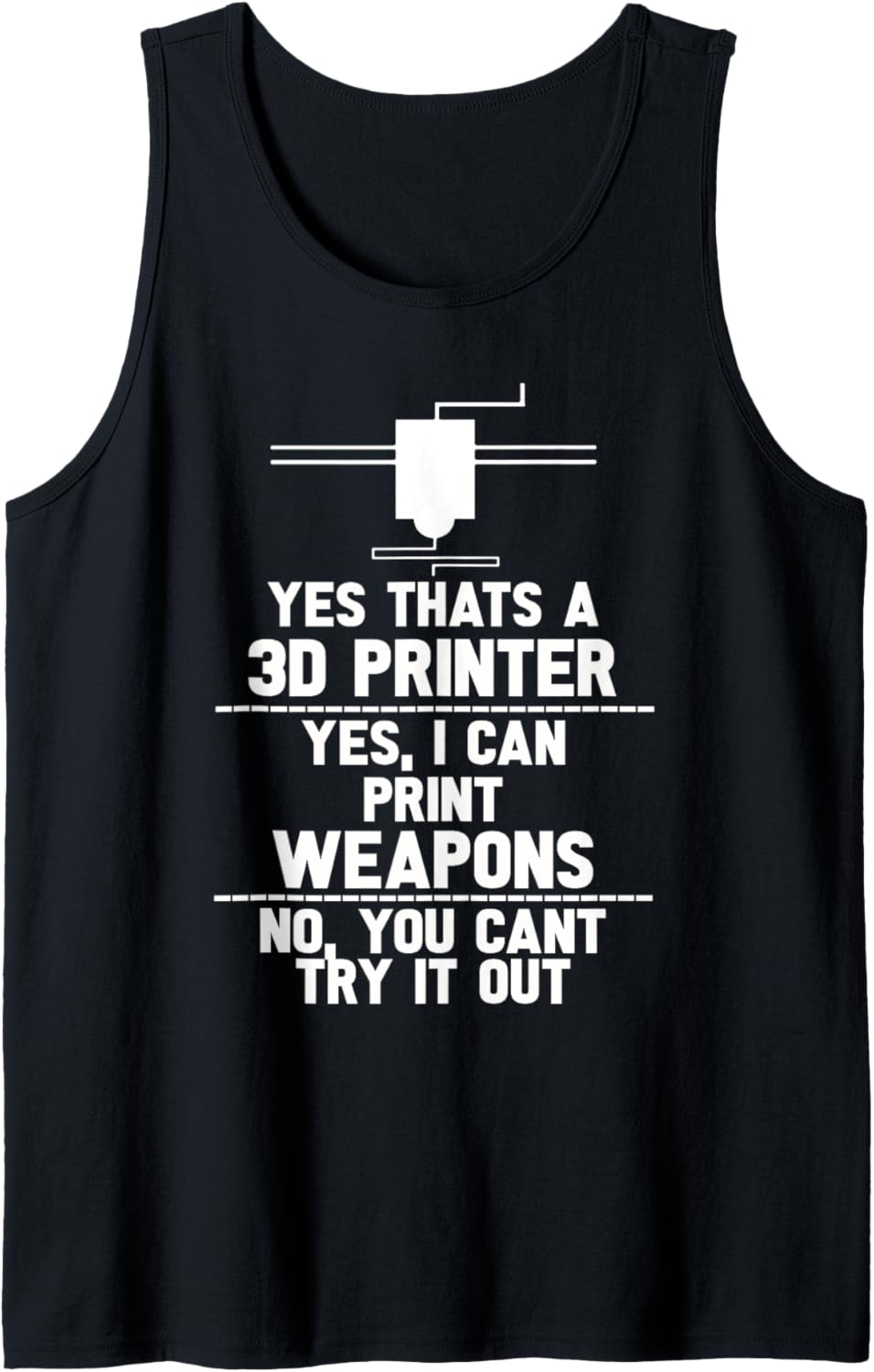 3D Printer T Shirts Men Tank Top