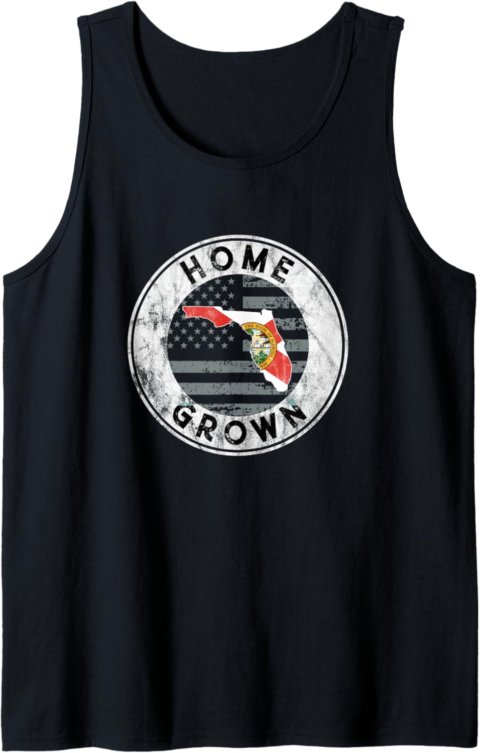 Florida Shirt Home Grown State American Flag Pride Fl Tshirt Tank Top