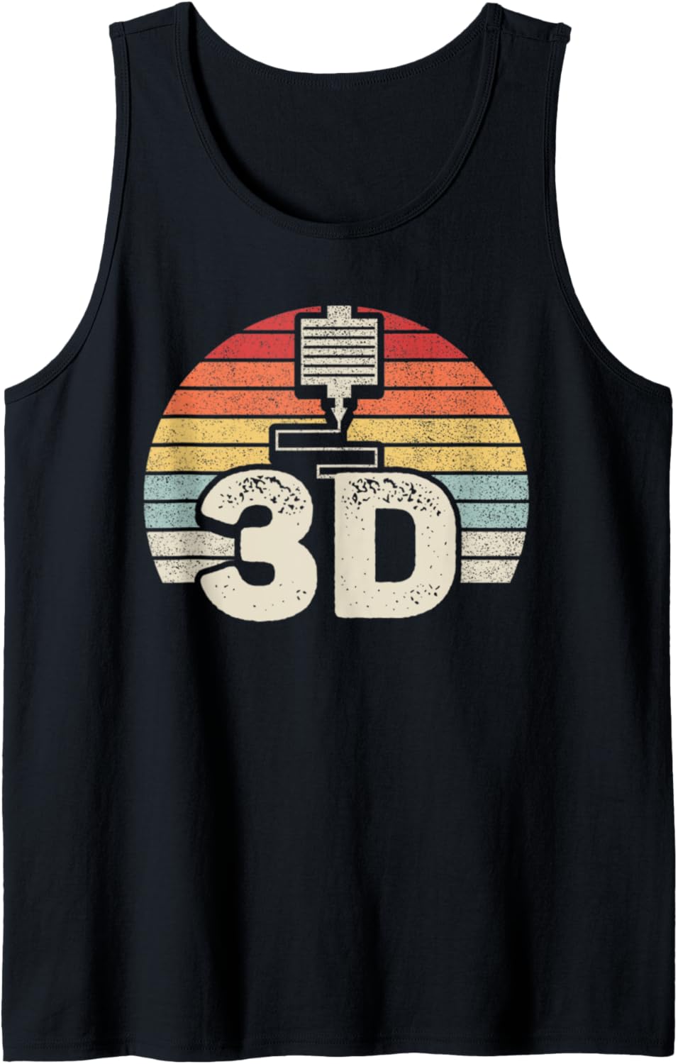 3D Printing Retro Vintage 3D Printer Tank Top
