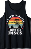 No Little Balls Retro Disc Golf Frisbee Golfing Player Mens Tank Top