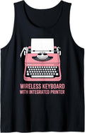 Typewriter Novel Wireless Keyboard With Integrated Printer Tank Top