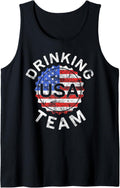 Usa Drinking Team T Shirt 4Th Of July Shirt Tank Top