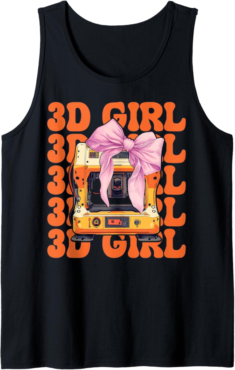 3D Girl 3D Printing 3D Printer 3D Machine Tank Top