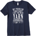 I Shop Faster Than I Crochet Crocheting Funny Yarn Lover Premium