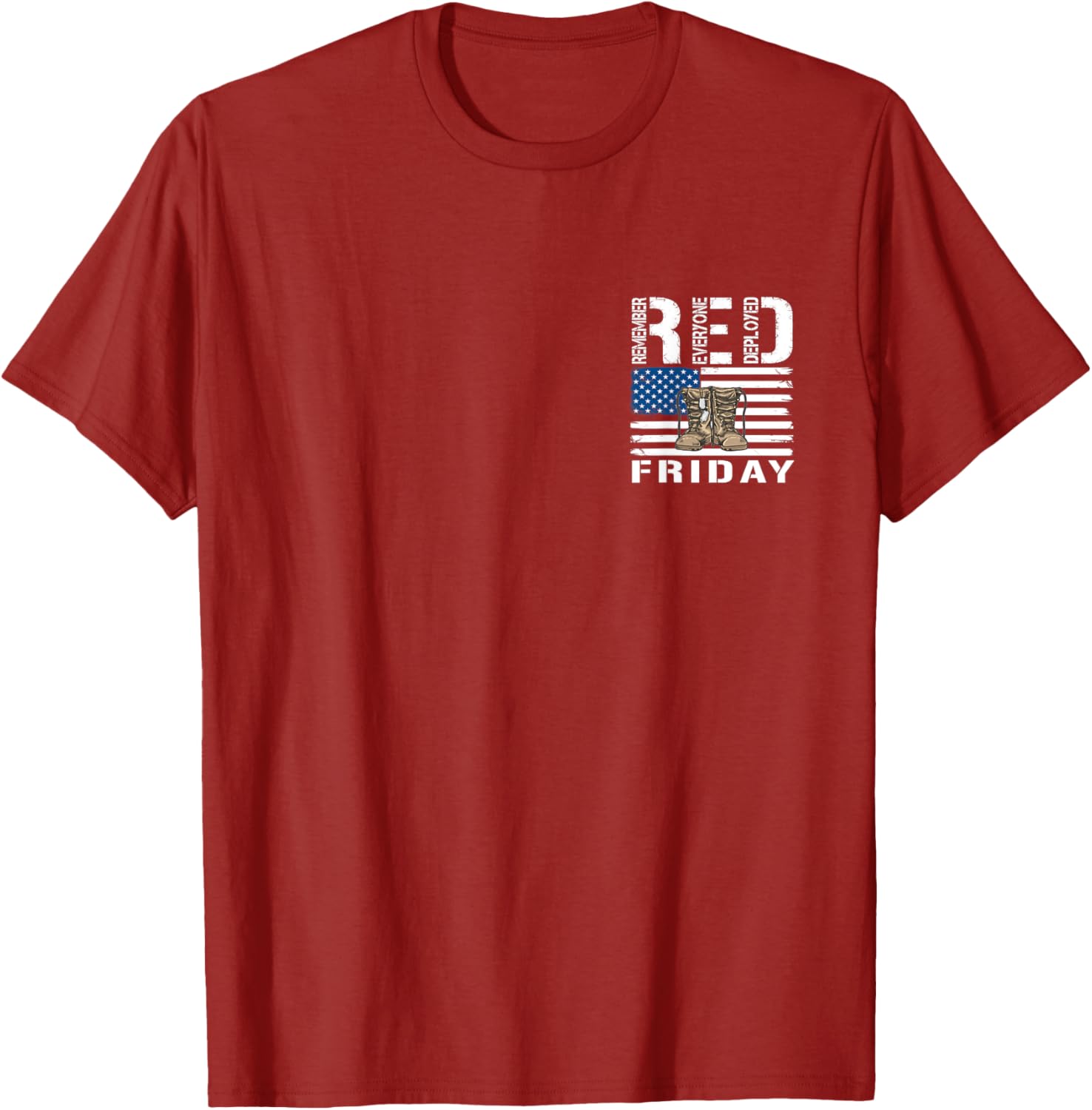 2 Sided Print Red Friday Military Veteran Deployed
