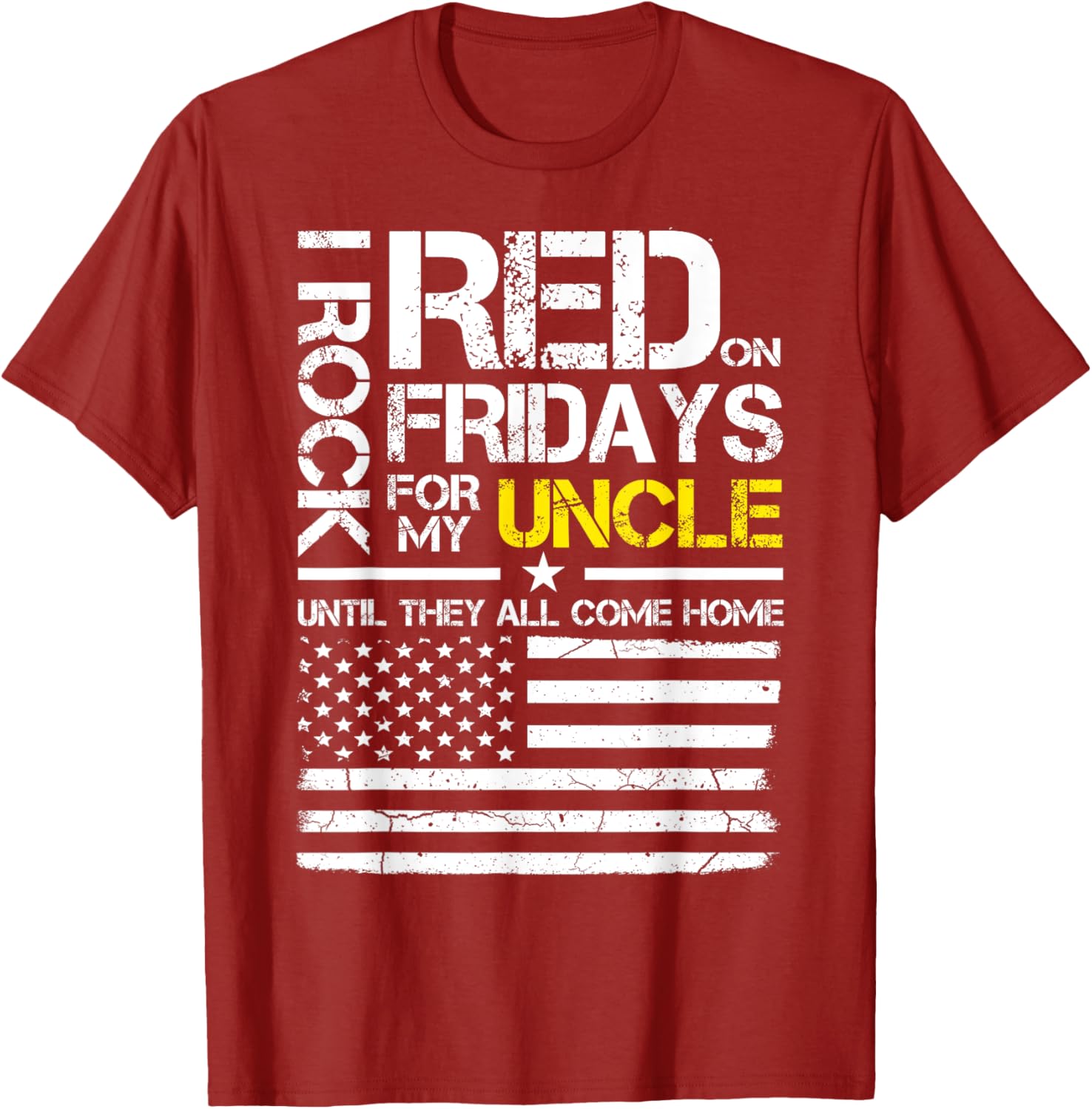 Red Friday Military Nephew Wear Red For My Uncle