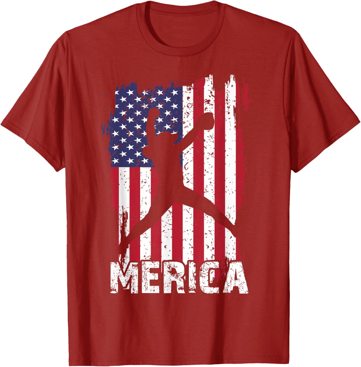Merica 4Th July Softball Shirt Usa Flag Patriotic Girl Teen