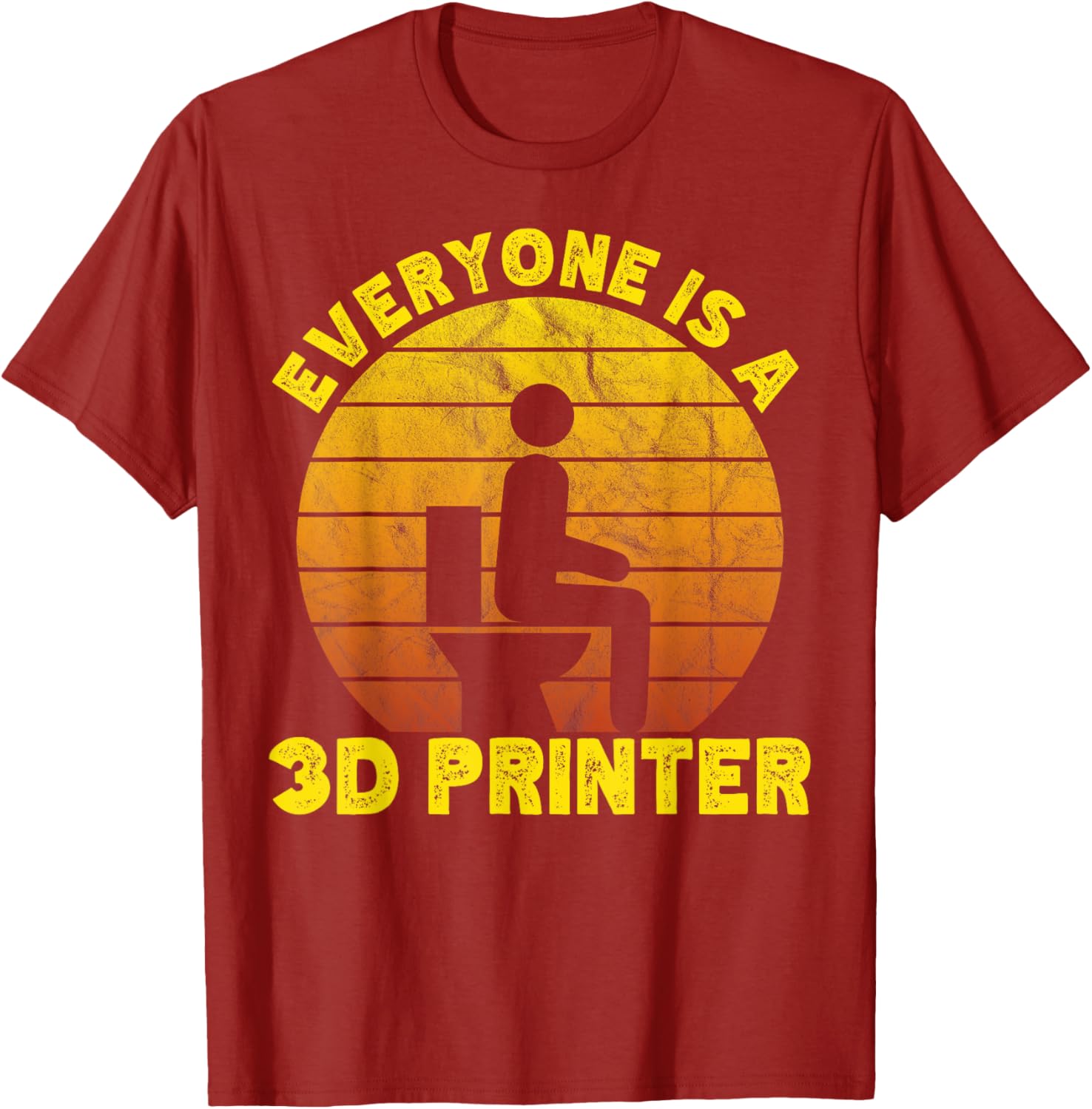 Retro Everyone Is A 3D Printer Men Women Geek 3D Printing