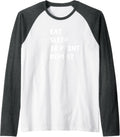 Funny 3D Printing Art 3D Printer Designer Eat Sleep 3D Print Raglan