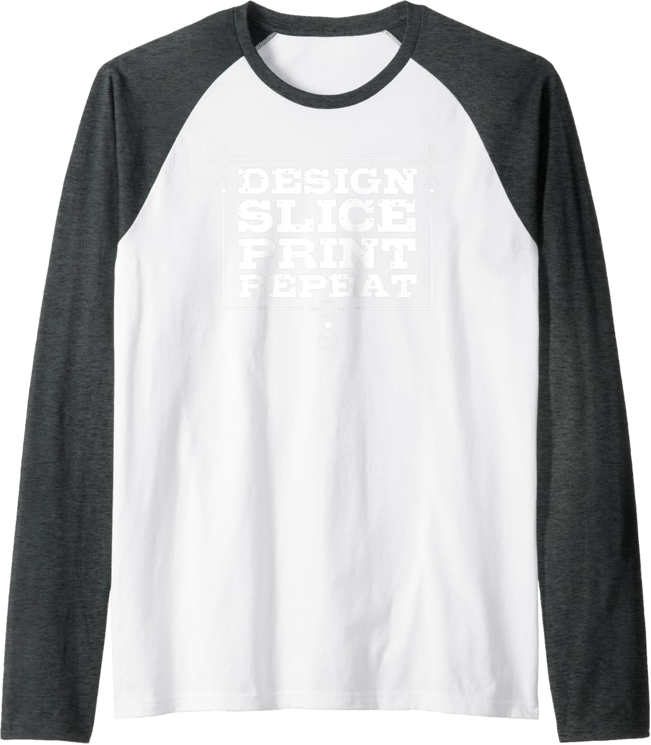 3D Printing Enthusiast Eat Sleep 3D Print Funny 3D Printer Raglan Baseball