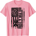 Dig For A Cure Breast Cancer Volleyball Pink American Flag