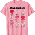 Christian God Says I Am Coquette Bow Cute Teen Girl Toddler
