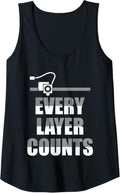 Womens Every Layer Counts 3D Printer 3D Printing Tank Top
