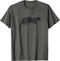 Sea Otter Distressed Print Vintage Sea Otter