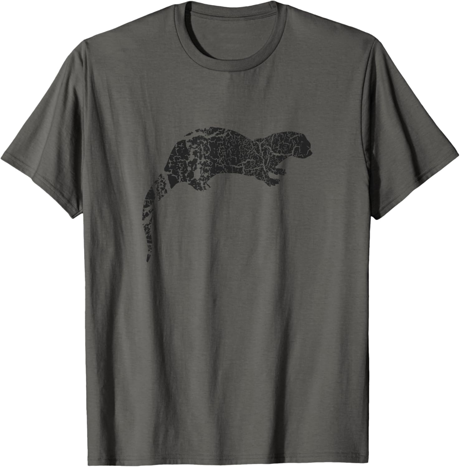 Sea Otter Distressed Print Vintage Sea Otter