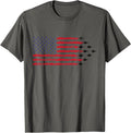 Patriotic Vintage American Flag F 16 Formation T Shirt