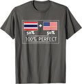 50 Thailand 50 Usa Flags 100 Perfect Cute Tshirt For Thai