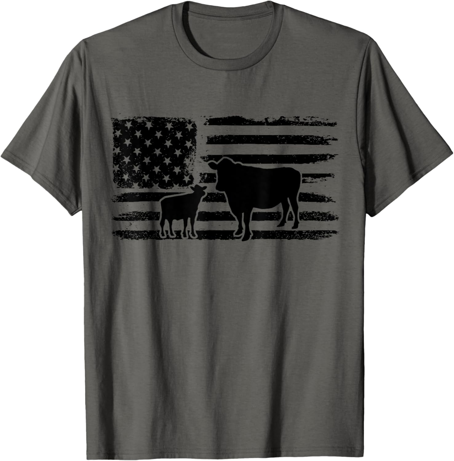Cows American Flag Patriotic Heifer Calf Cow Lover Farmer