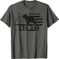 Pug Dad Distressed American Flag Patriotic Dog