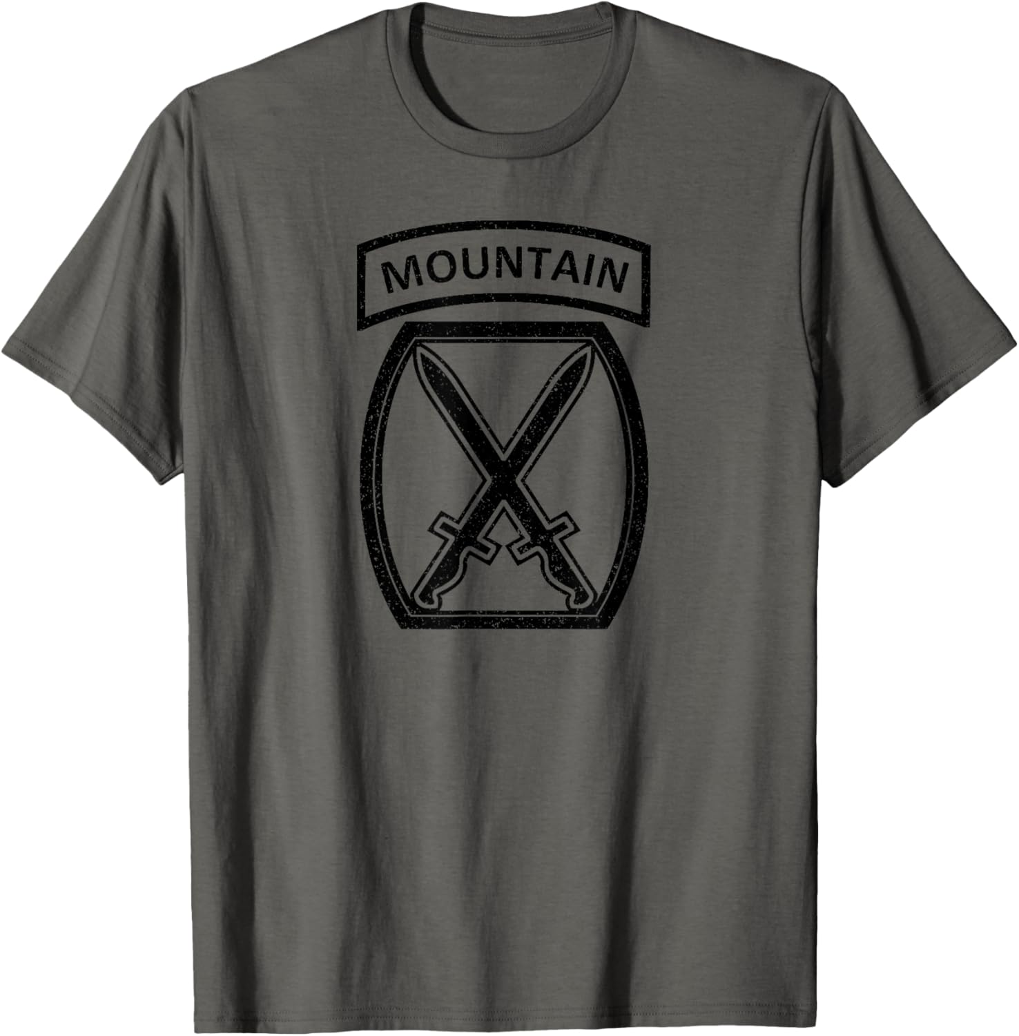 10Th Mountain Division Army Infantry Us Usa Veteran Black