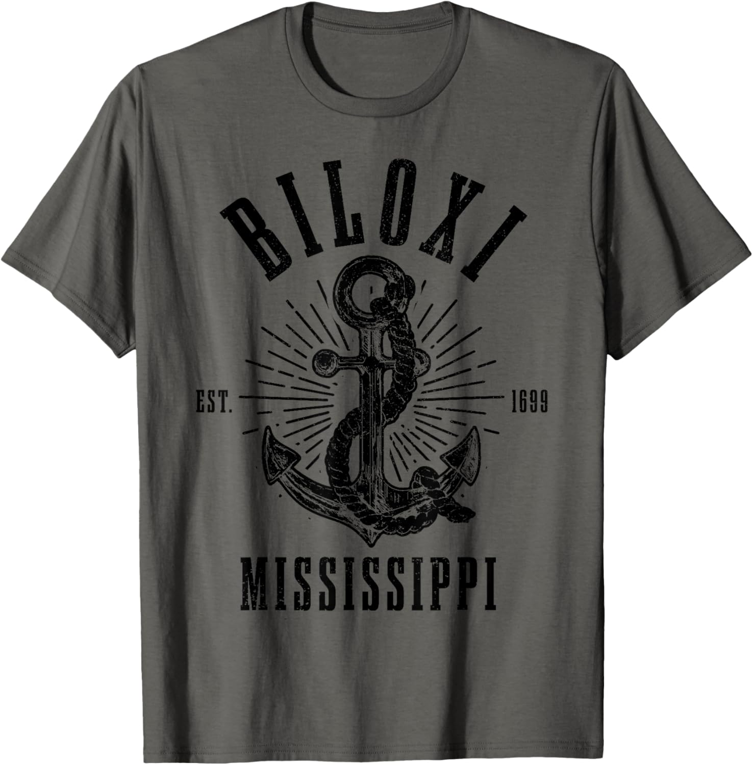 Biloxi Mississippi Anchor Vintage Usa America Souvenir
