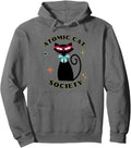 Mid Century Modern Atomic Cats Retro 1960s Art Starbursts Pullover Hoodie