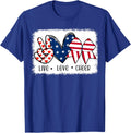 Peace Love Cheer Usa Flag 4Th Of July Cheerleading Girl Teen