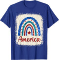 4Th Of July Patriotic Bleached Rainbow America Usa Flag