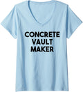 Womens Concrete Vault Maker V-Neck
