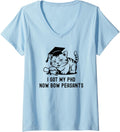 Womens I Got My Phd Now Bow Peasants Doctorate Cat Lover Phd