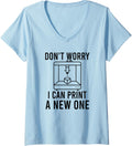 Womens 3D Printer Work Machinist Tolerance Issues Cnc Operator V Neck