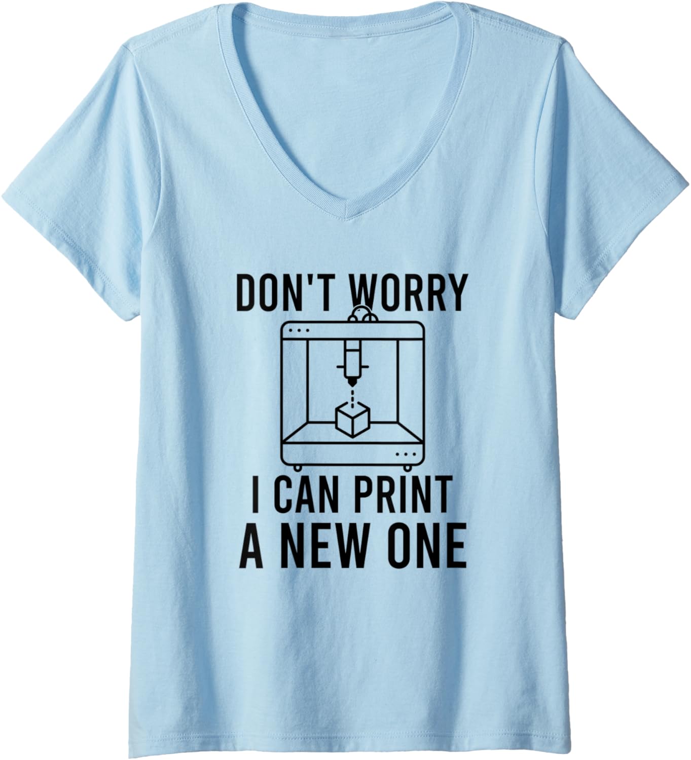 Womens 3D Printer Work Machinist Tolerance Issues Cnc Operator V Neck