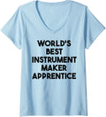 Womens World's Best Instrument Maker Apprentice V-Neck
